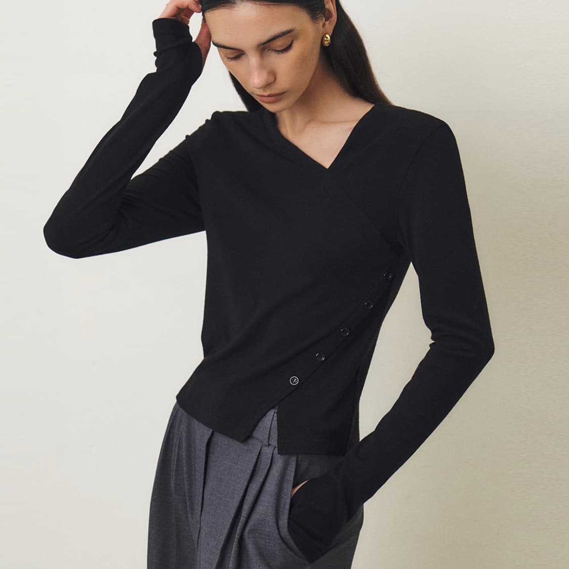 아티드(ARTID) 랩 컷아웃 티셔츠 프리사이즈 상품이미지1