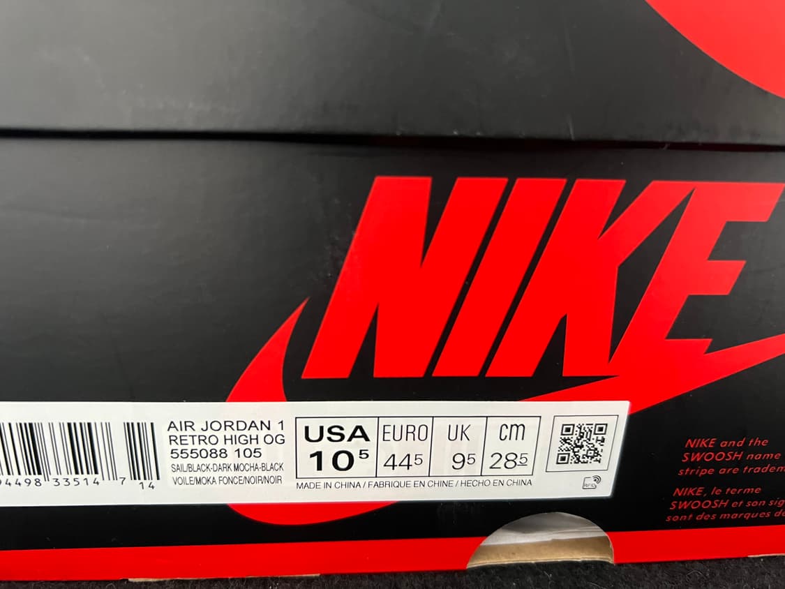 나이키 에어 조던 1 레트로 하이 OG 다크 모카 285 상품이미지6