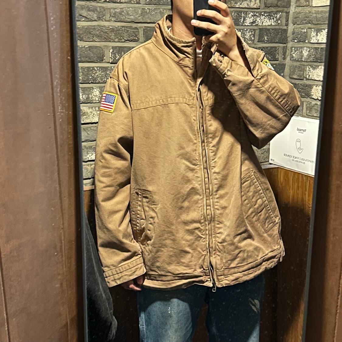3XL) Burk's Bay USA 덕 캔버스 워크웨어 워크 자켓 상품이미지9