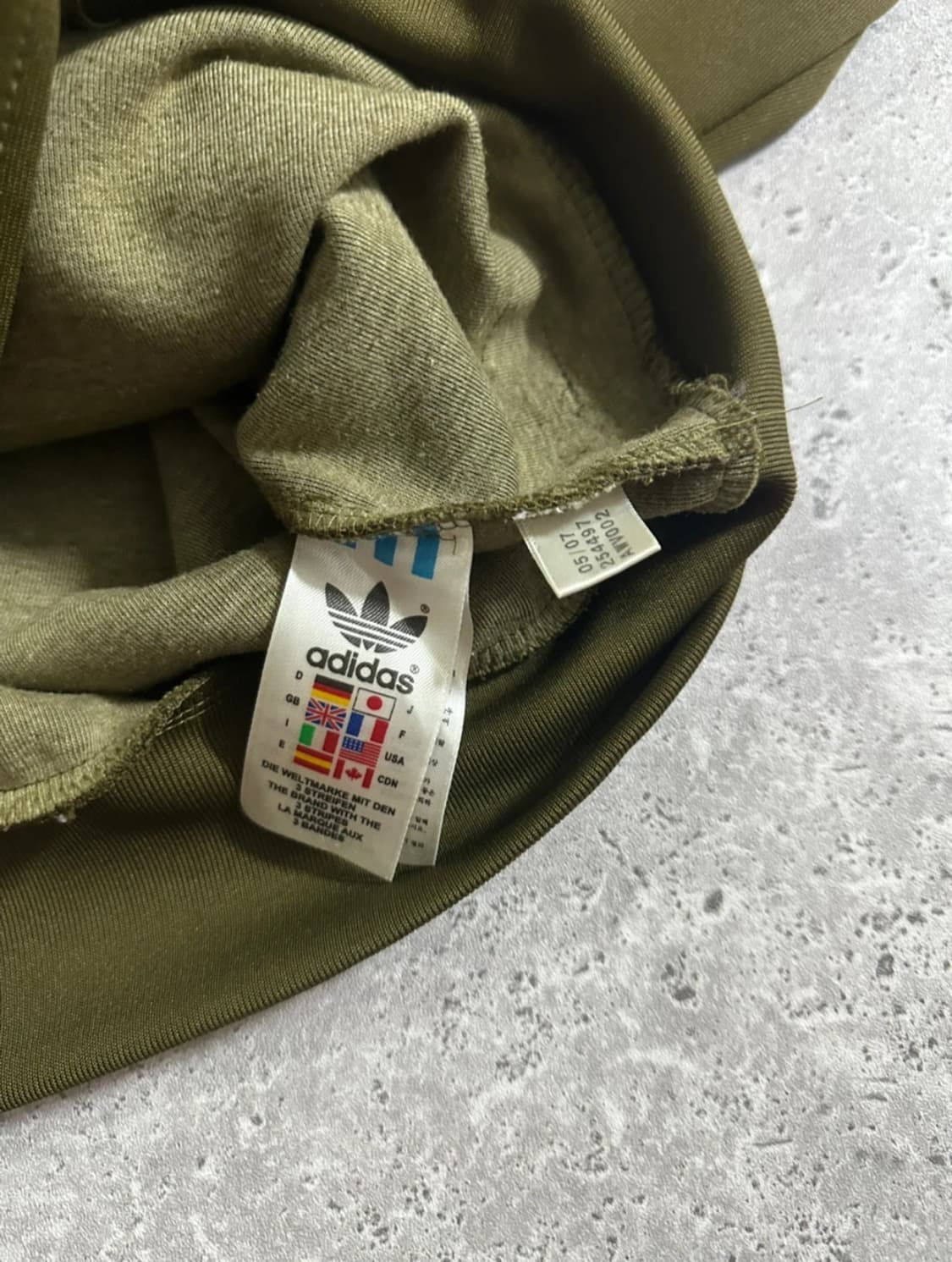 00s adidas 올드스쿨 올리브 66 패치 트랙탑 져지 상품이미지3