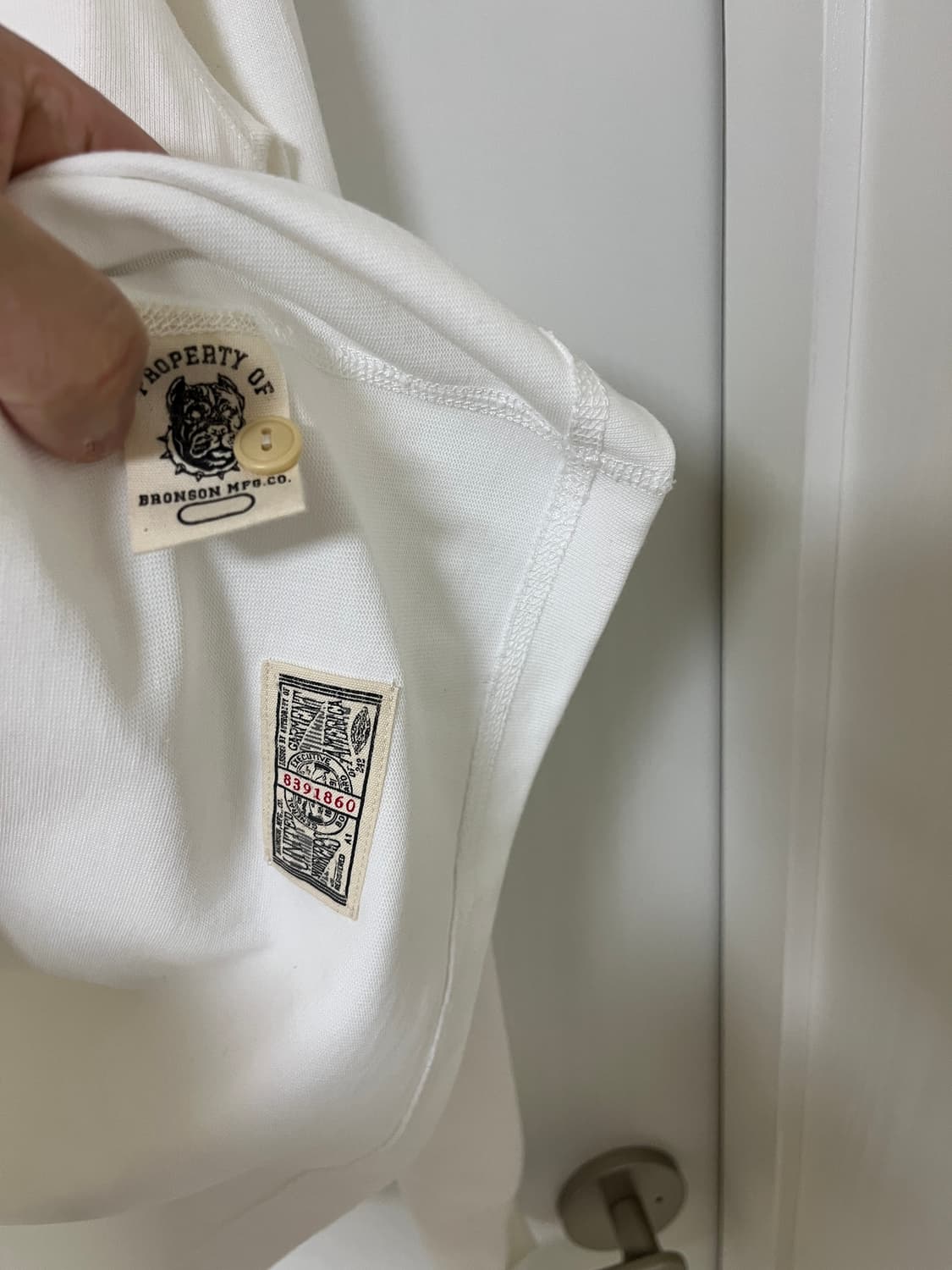 브론슨 BRONSON 헨리넥 화이트,아이보리 XXL사이즈 상품이미지5