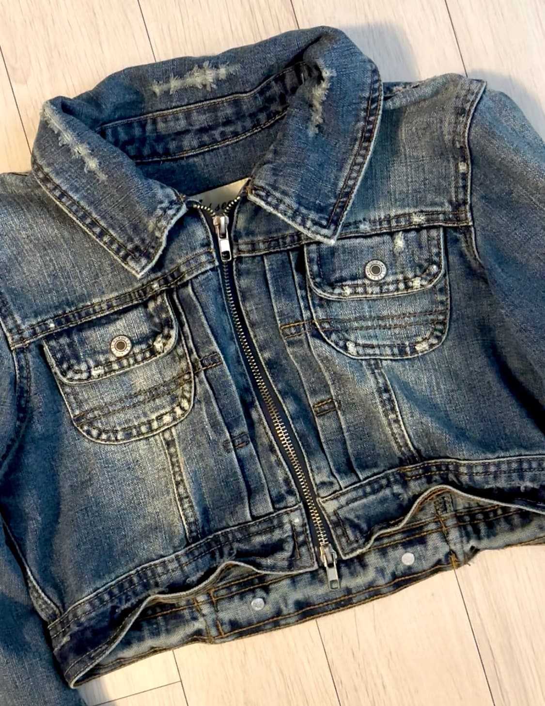 crop denim jacket  상품이미지1