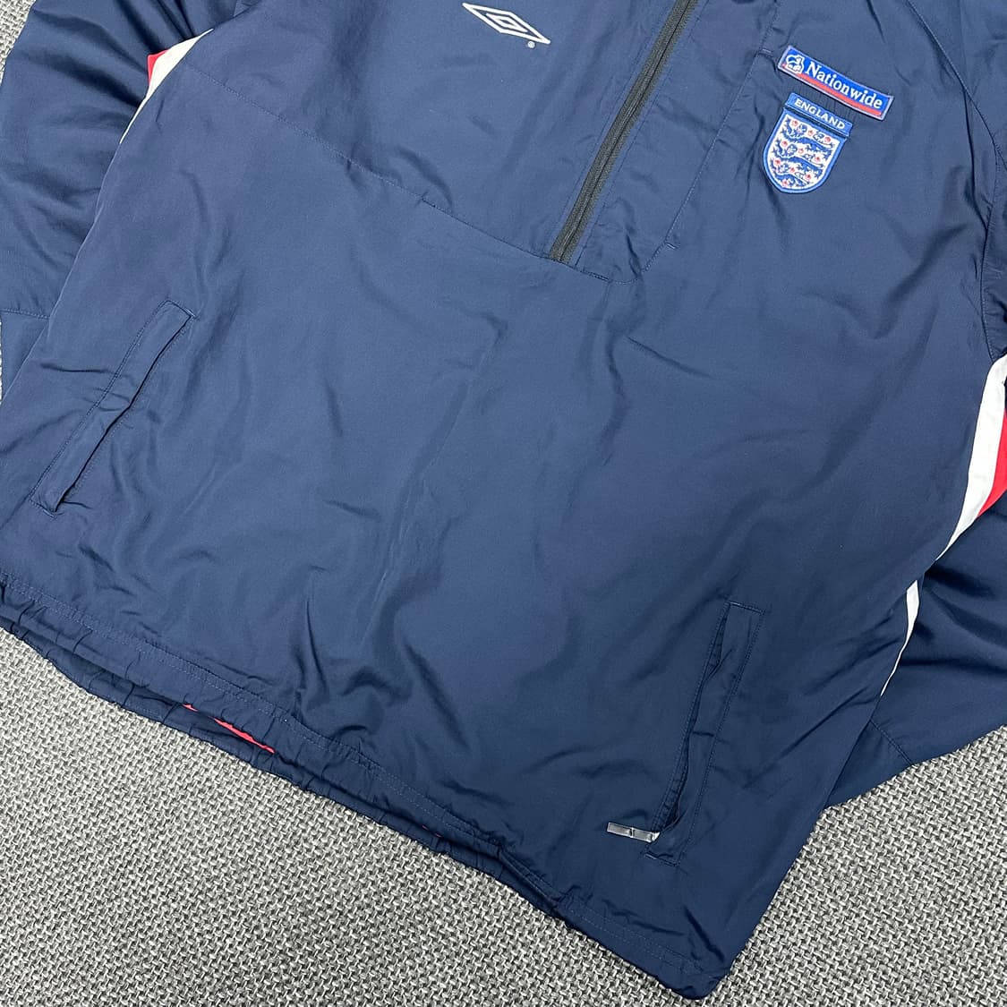 엄브로 잉글랜드 축구 국대 02-03시즌 아노락 XL 상품이미지5