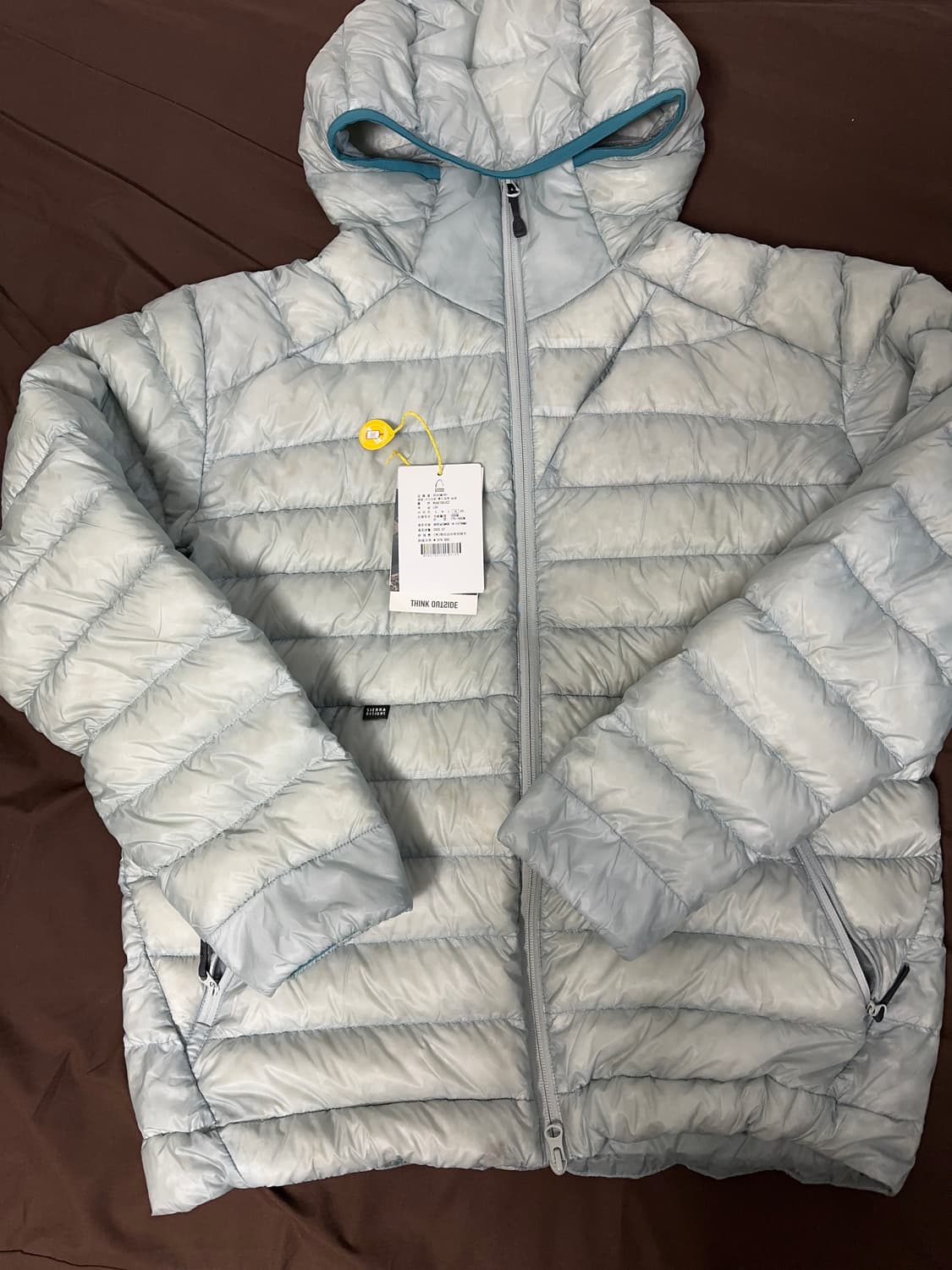 시에라디자인 뮤어 경량패딩 라이트그레이 상품이미지1