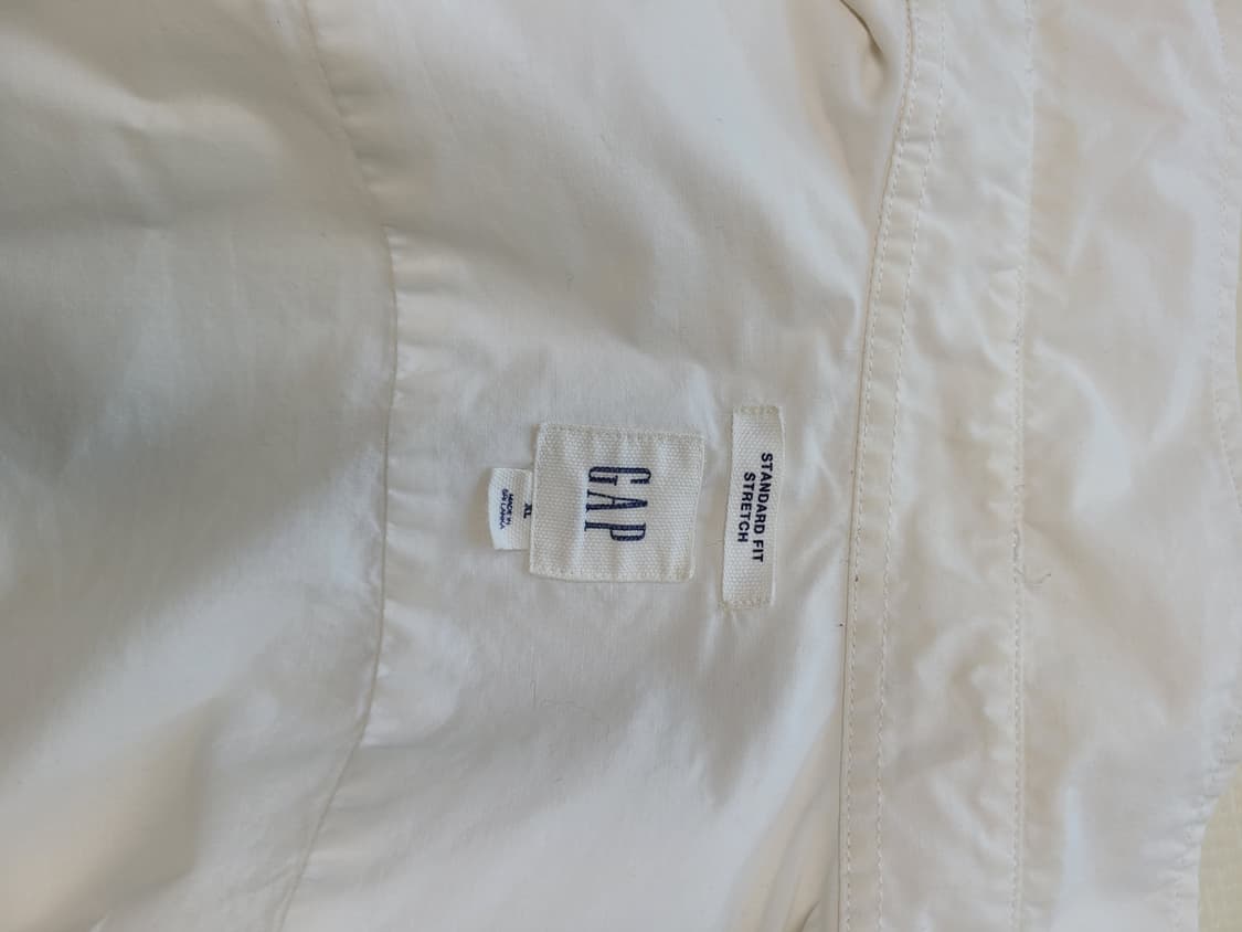 갭 GAP 남자 스탠다드 핏 스트레치 셔츠 105 화이트 상품이미지9