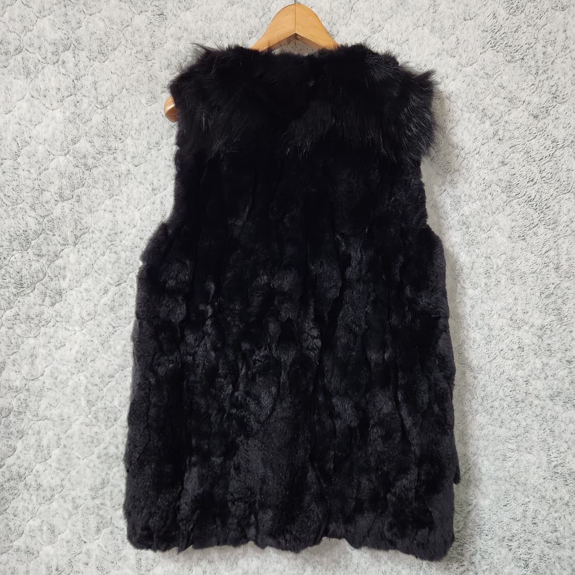 H981 [77] Kasibady 여우 렉스 모피 조끼
 상품이미지4