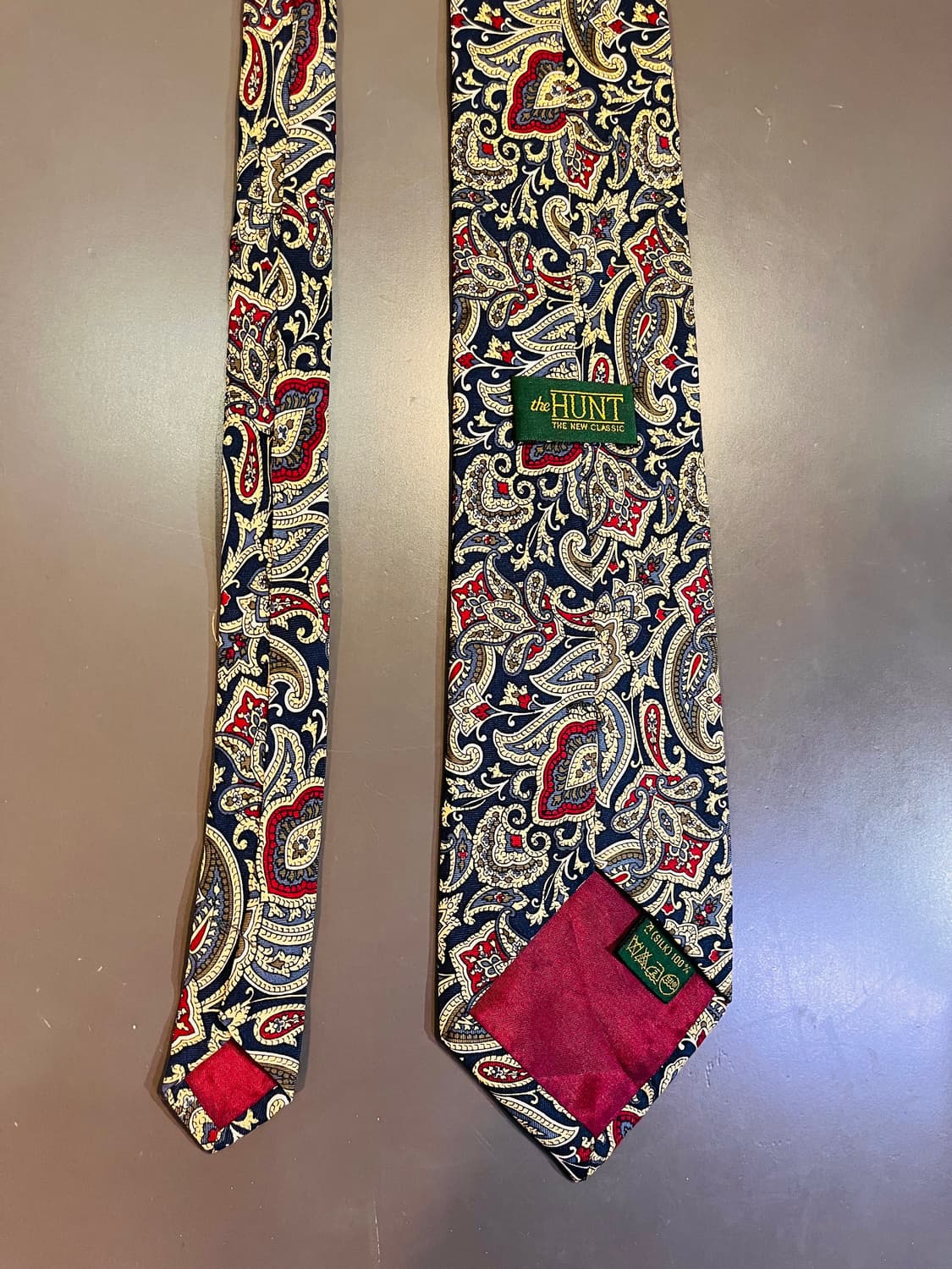 헌트 페이즐리 실크 넥타이 (한국) 상품이미지2