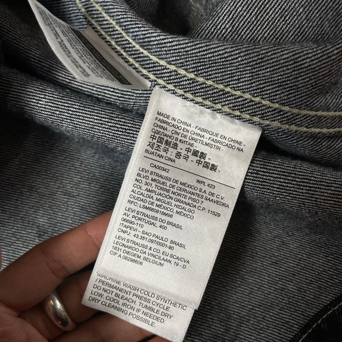 리바이스 레드 엔지니어드 진청 블루블랙 멀티포켓 데님 자켓 L 상품이미지6