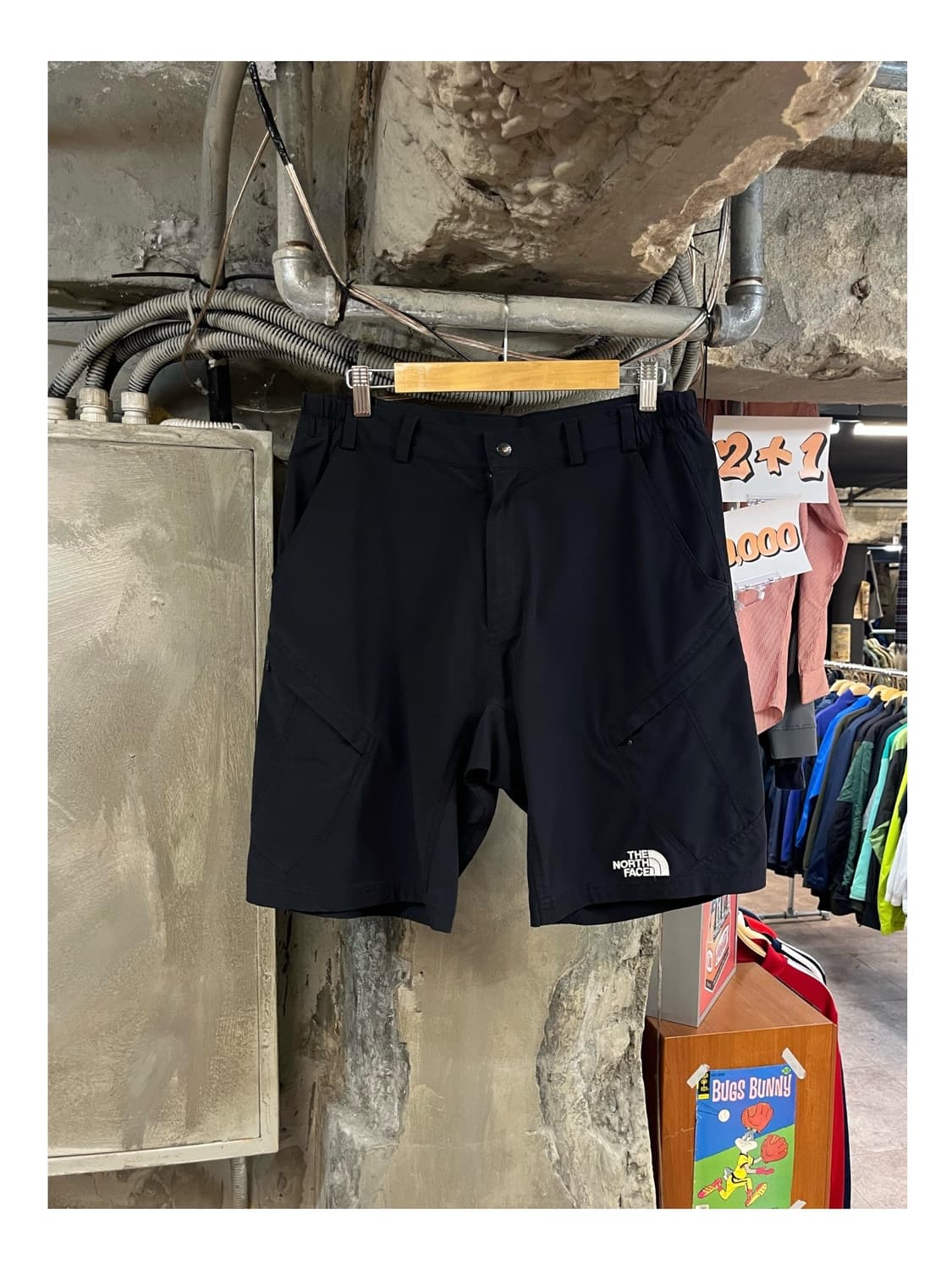 노스페이스 버튼 반바지 블랙 L #csz3215 상품이미지1