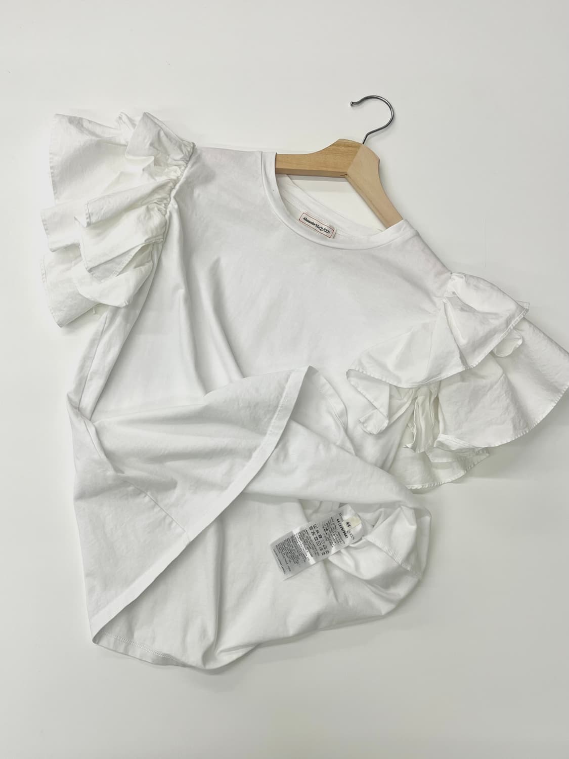 Alexander McQueen 알렉산더맥퀸 화이트 퍼프 블라우스 상품이미지2