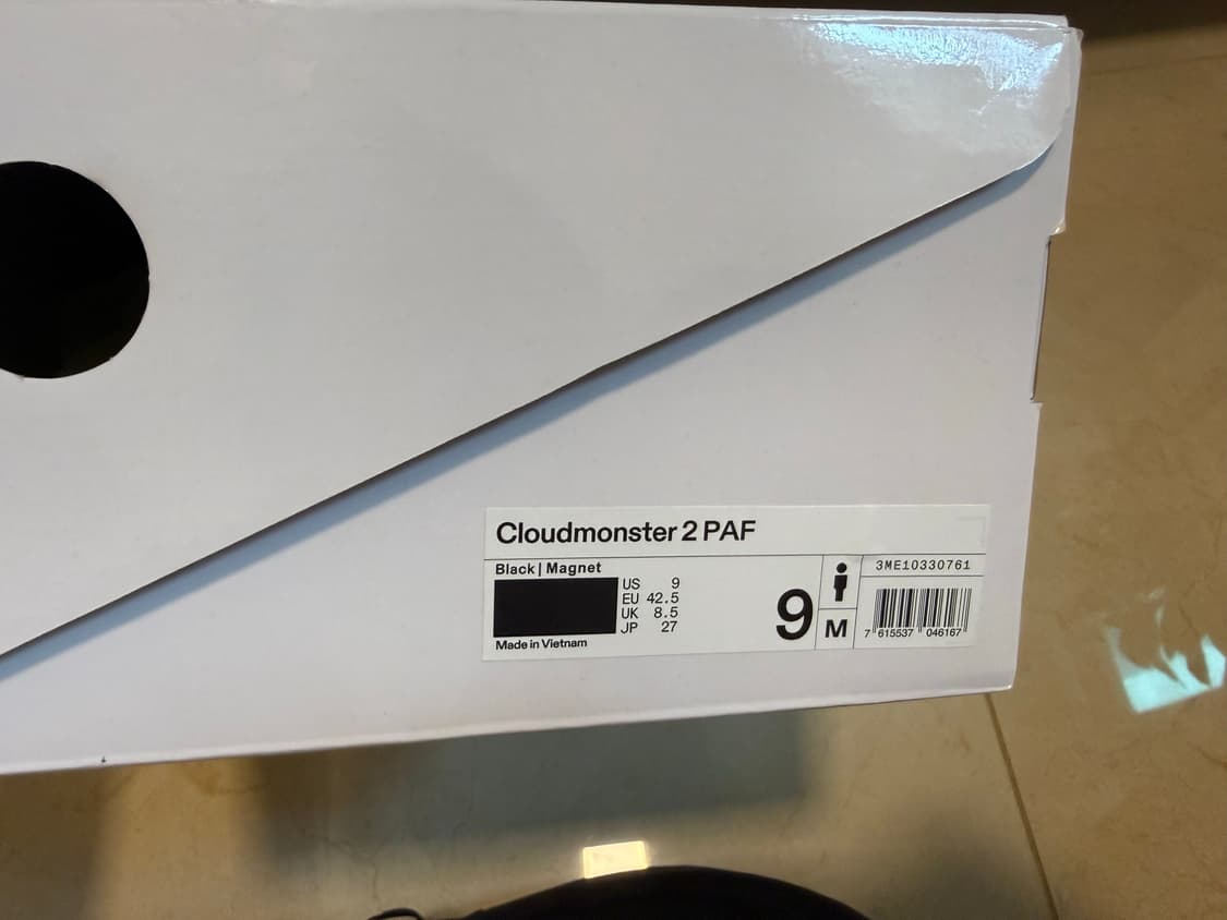 온러닝 파프2 블랙 270 상품이미지10