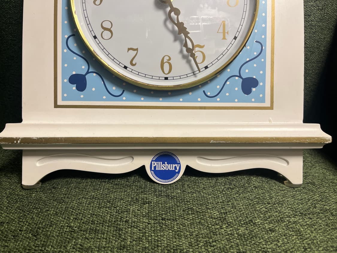 필스버리 도우보이 콜렉터 우드 클락 벽시계 빈티지 상품이미지2