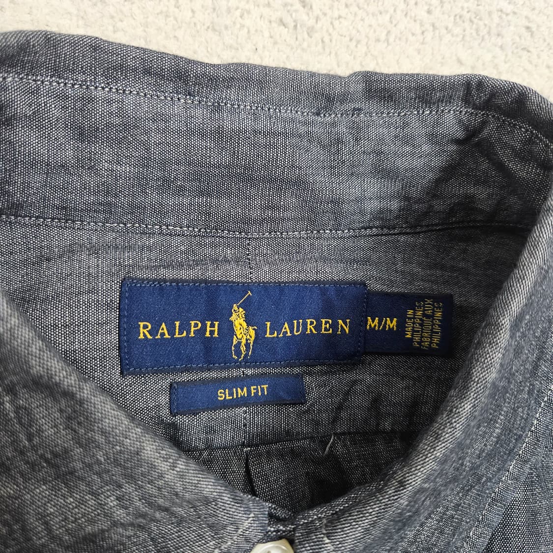 폴로 랄프 로렌 신형 샴브레이 셔츠 M 상품이미지4