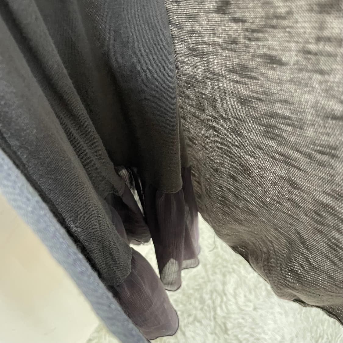 뮤트그레이 쉬폰 레이어드 나시 튜닉  상품이미지7