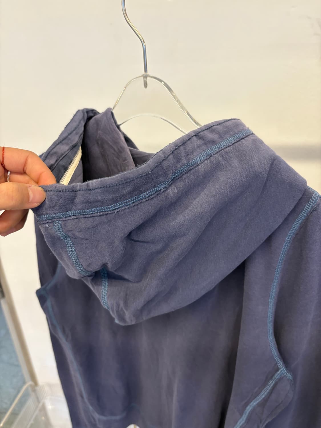 Abercrombie navy hood zip up 상품이미지5