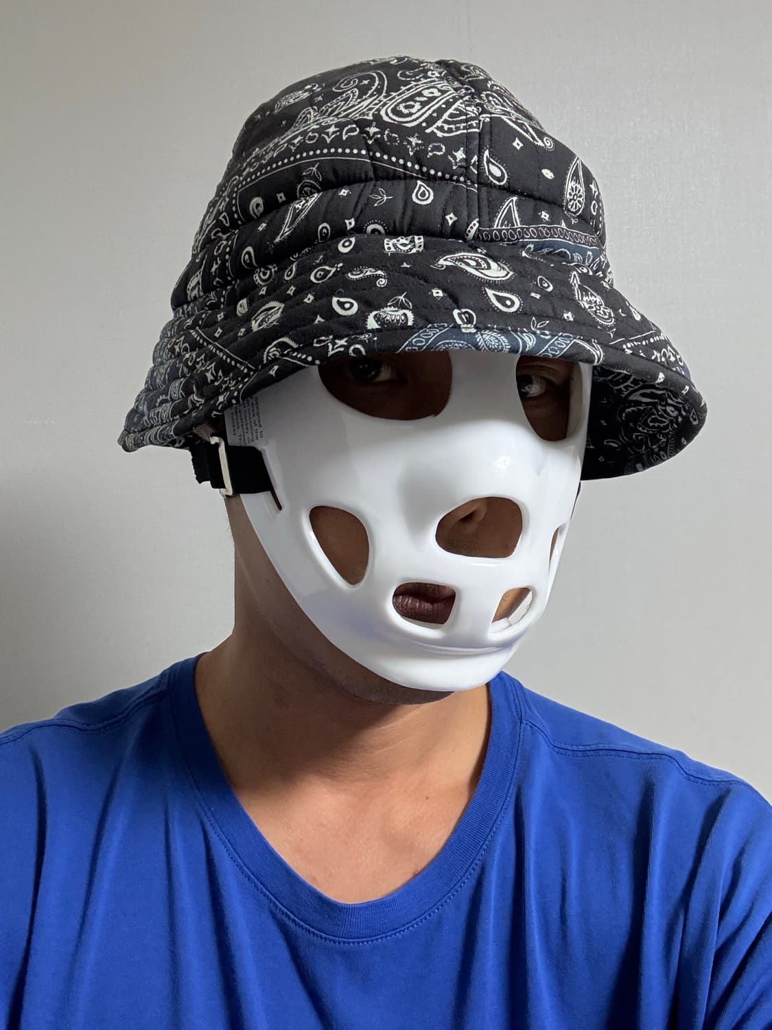 Beaker 25ss 반다나 패턴 퀼팅 버킷 캡 상품이미지1