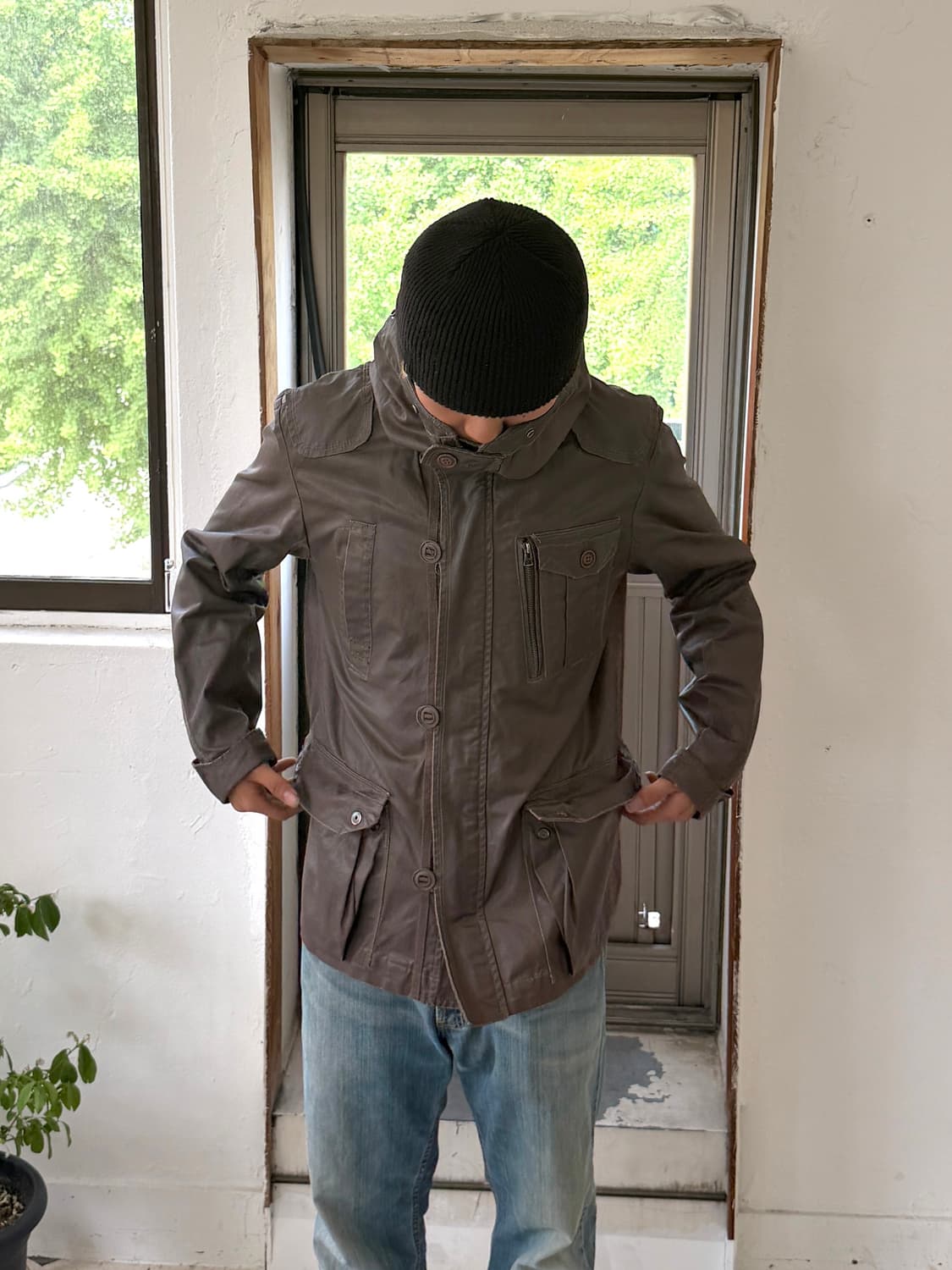 DIESEL 왁스 후디 헌팅 필드자켓 상품이미지4