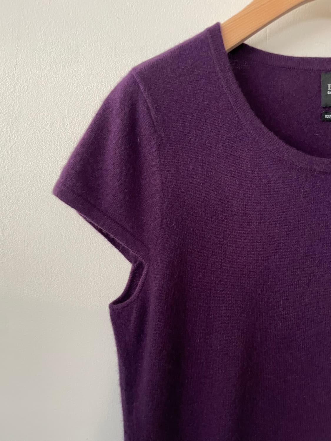 vintage cashmere 100 cap sleeve knit 상품이미지8