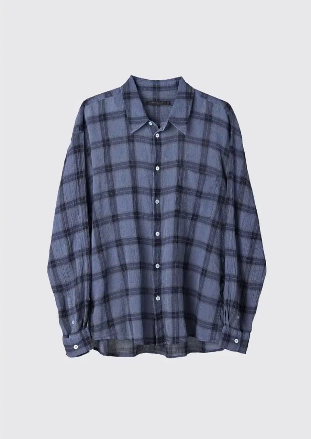 [4] 해칭룸 클래식 오버다이드 셔츠 블루  상품이미지1
