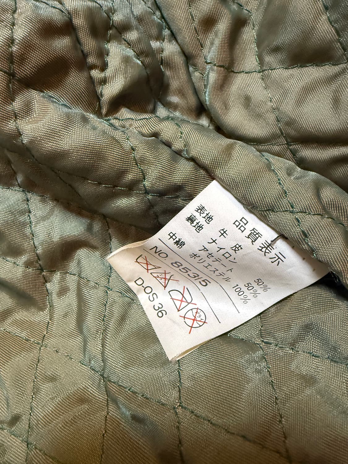 빈티지 A2 레더 자켓 A-2 가죽 자켓 L 상품이미지4