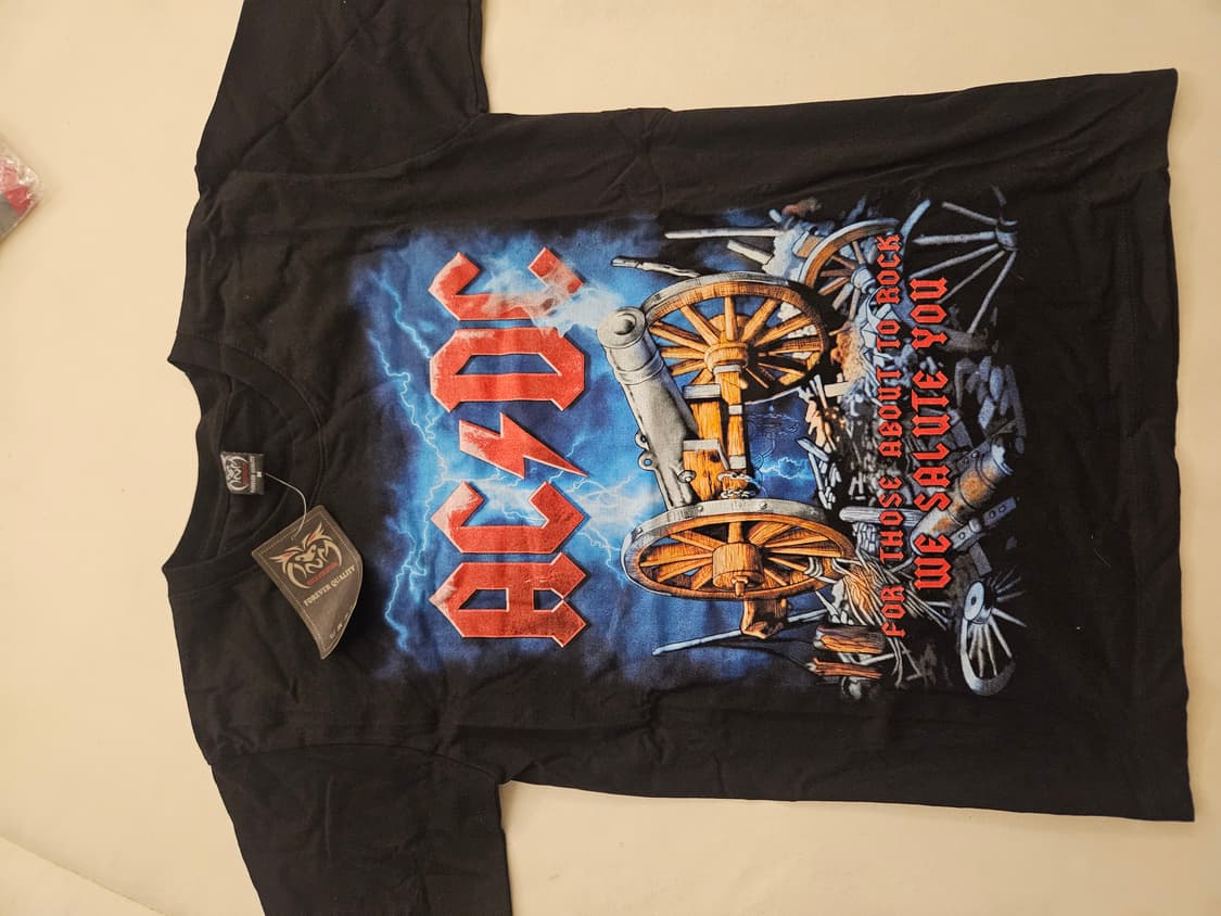 (새상품) 락 티 메탈리카 acdc 반팔 상품이미지2