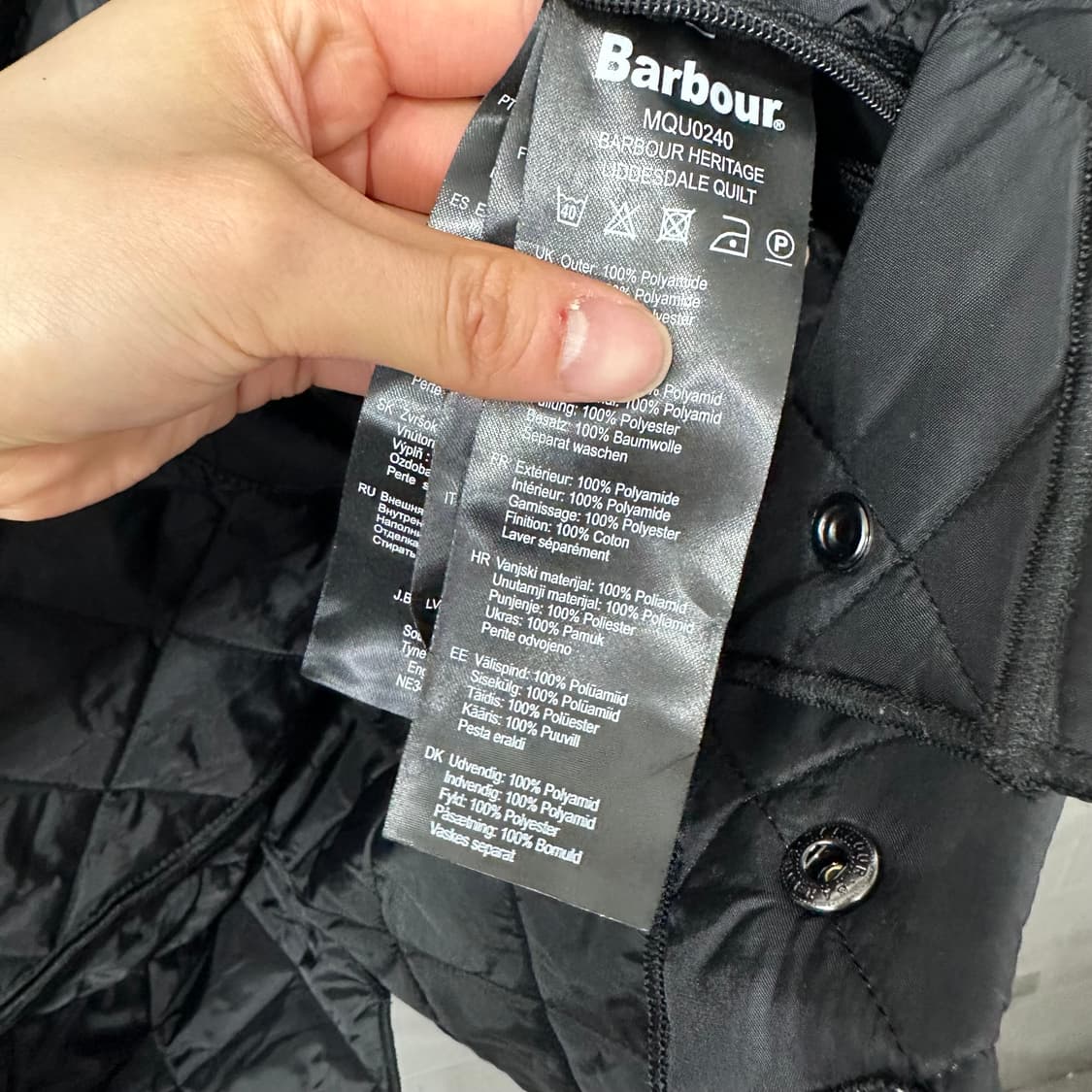 바버 퀄팅 자켓 상품이미지4