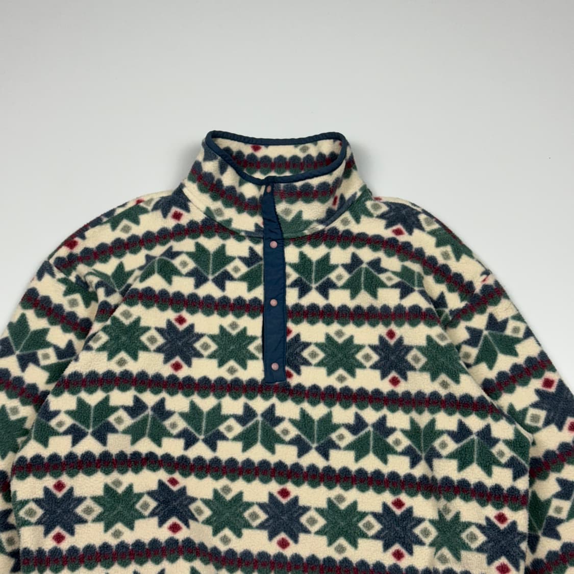(105) 80s 엘엘빈 아즈텍 플리스 풀오버 상품이미지3