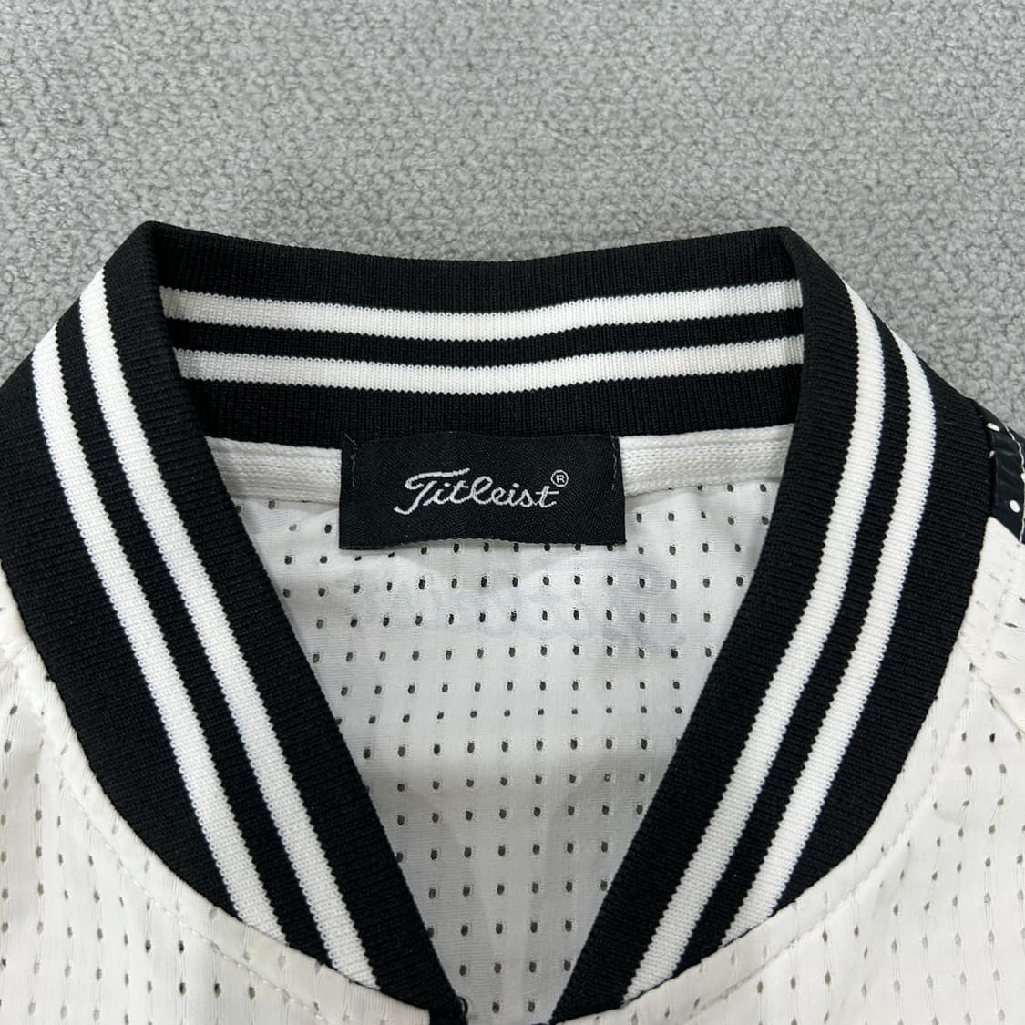 타이틀리스트 일본 화이트메쉬 골프 집업 m 상품이미지2