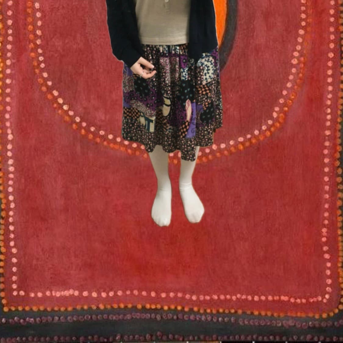 츠모리치사토 빈티지 패치 스커트 상품이미지2