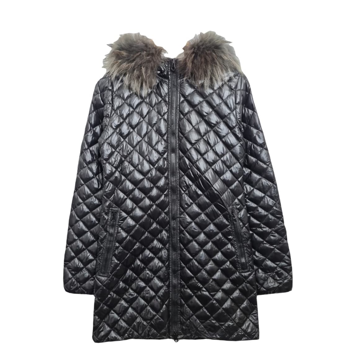 듀베티카 여성 블랙 퀄팅 롱패딩 [38] 상품이미지1