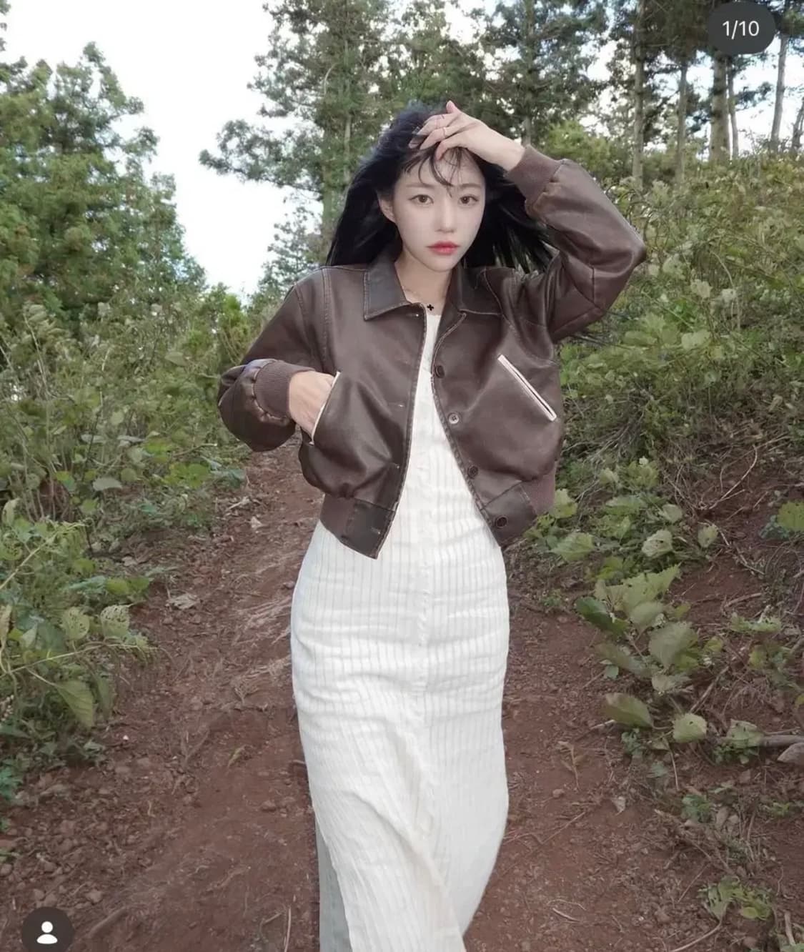 [arb] Hopper 블랙 레더 봄버 자켓 상품이미지3