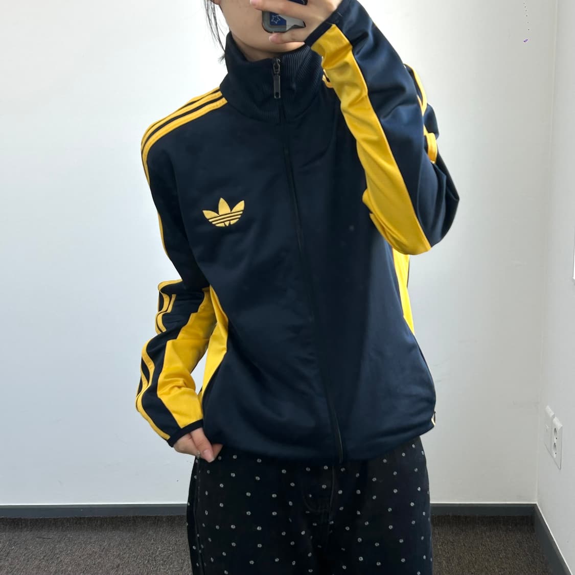 Adidas 아디다스 옐로우 네이비 구파 져지 상품이미지1