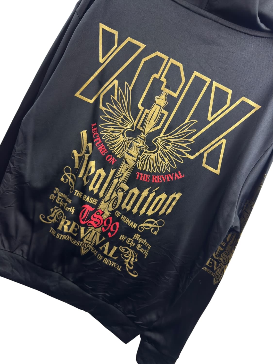 JPN Y2K 소드 프린팅 후드집업770 상품이미지3
