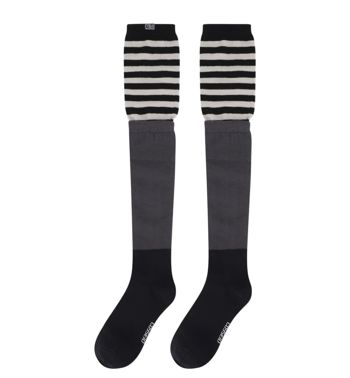 코이세이오 스트라이프 레이어드 니삭스  상품이미지1