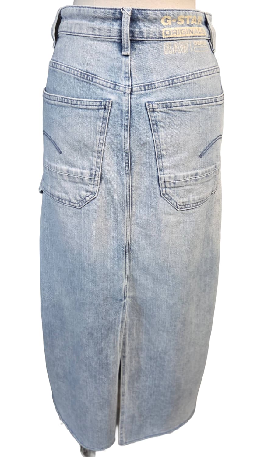 G-STAR 청량 워싱 데님 롱 스커트(24/디피용) 상품이미지3