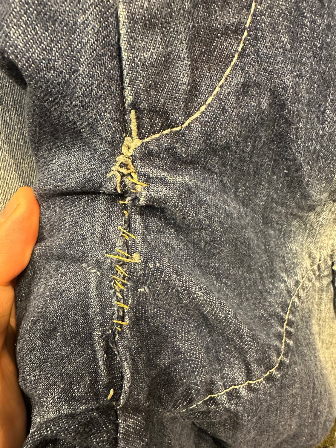 빈티지 마리떼 프랑소와 저버 벨크로 데님팬츠  상품이미지4