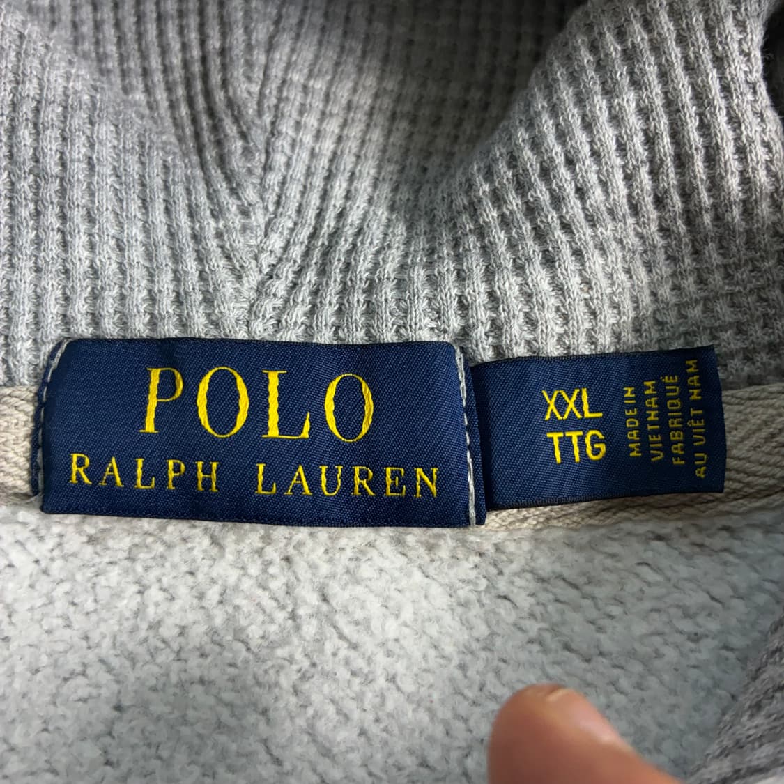 Polo  폴로 랄프로렌 자수 코튼 그레이 후드집업  상품이미지5