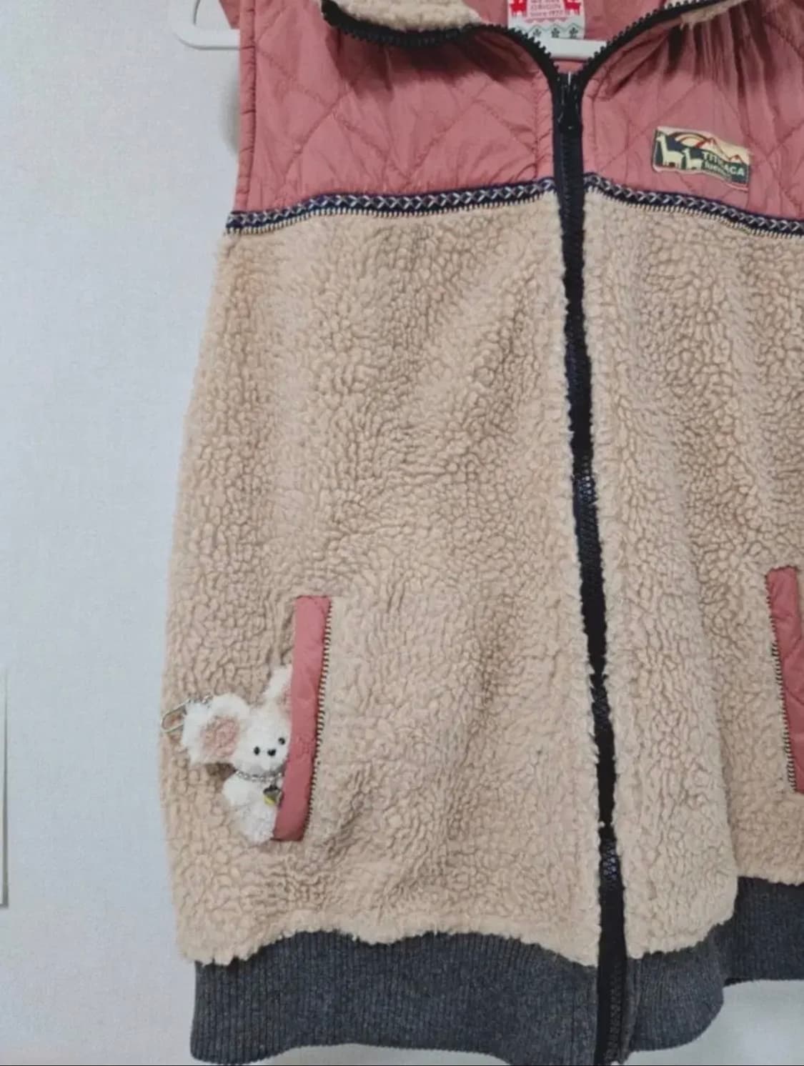 티티카카 빈티지 양털 후드 패딩조끼 상품이미지3