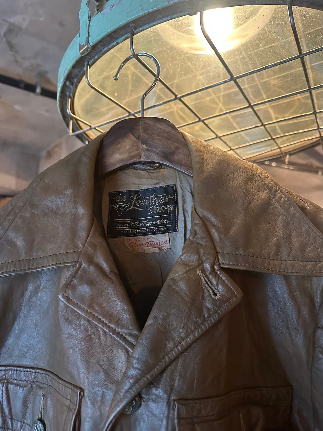 70s USA 빈티지 시어스 레더 자켓 상품이미지4