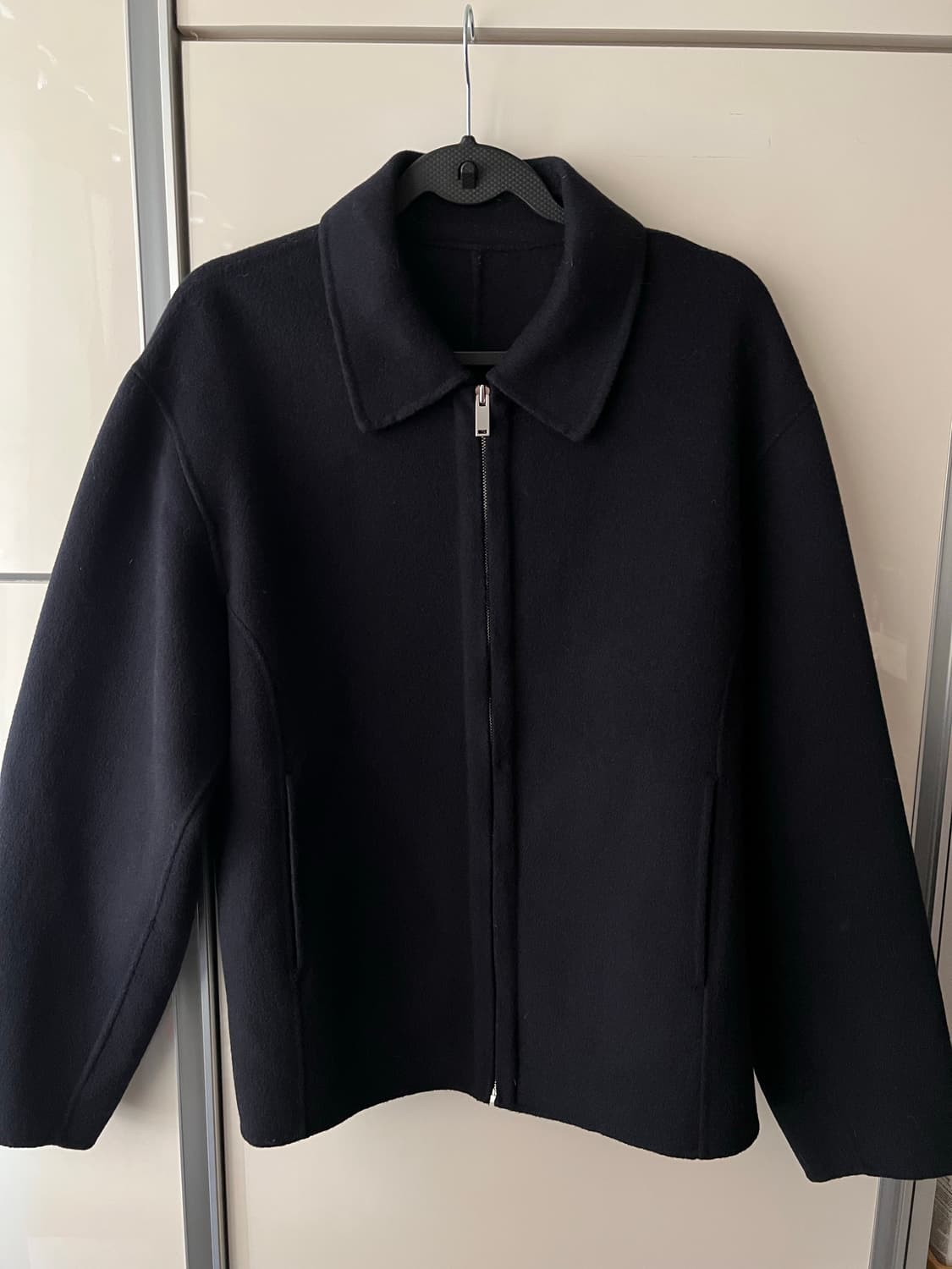 LIFUL 미니멀 가먼츠 울 100 핸드메이드 블루종 상품이미지1