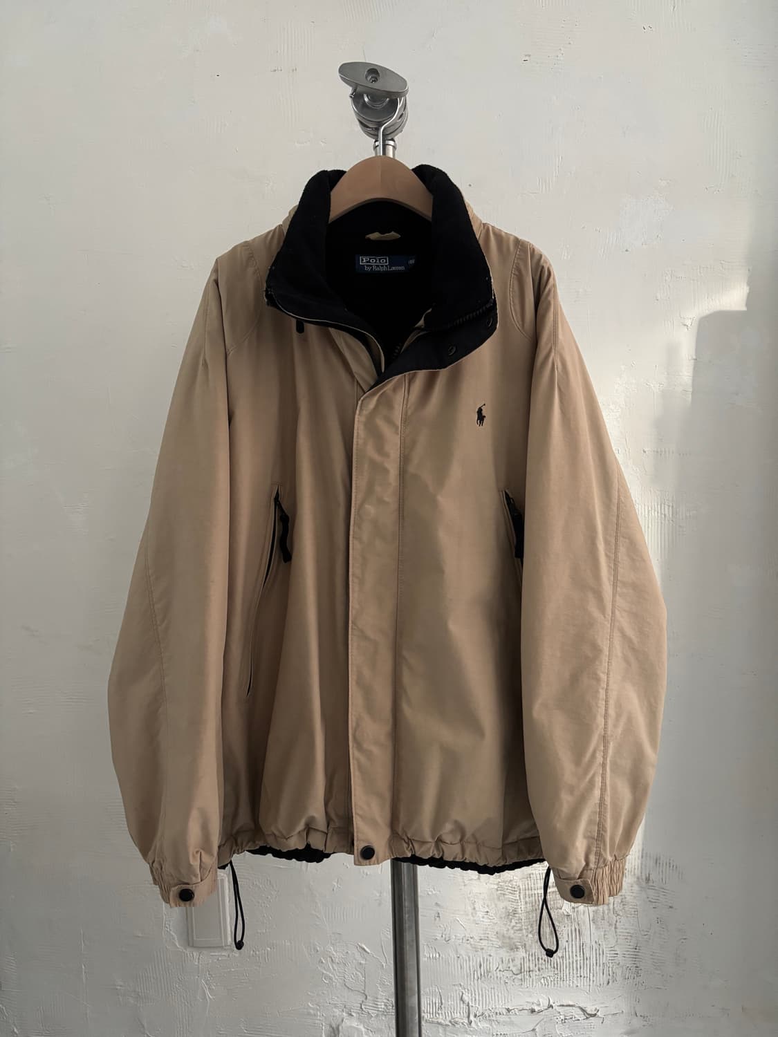 Polo 폴로 랄프로렌 베이지 컬러 안감기모 봄버 자켓 상품이미지5