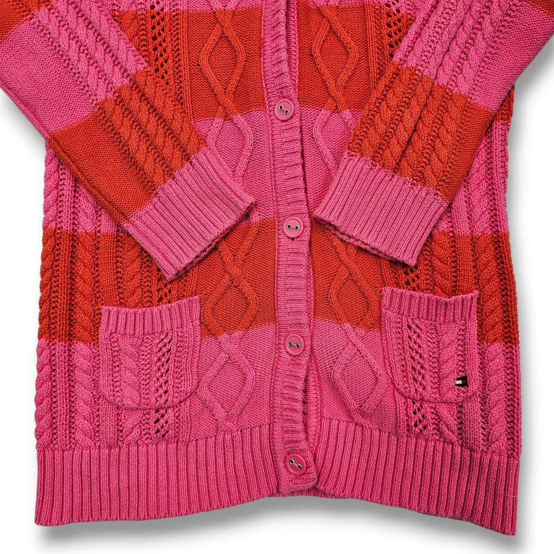 XS Tommy Hilfiger 스트라이프 니트 후드 상품이미지5