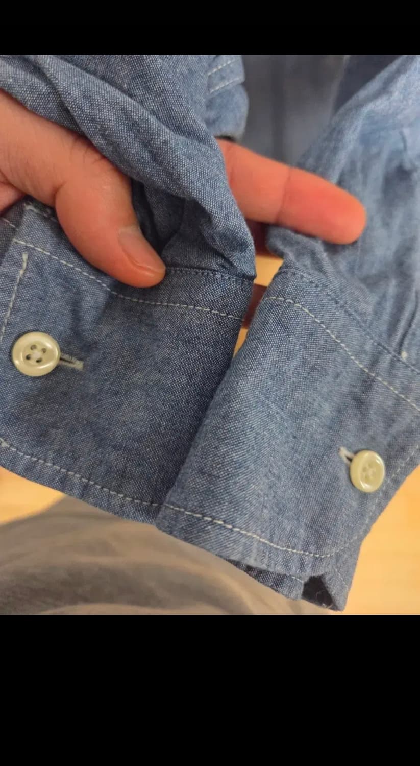 부기홀리데이 풀오버 샴브레이 셔츠 M 상품이미지7