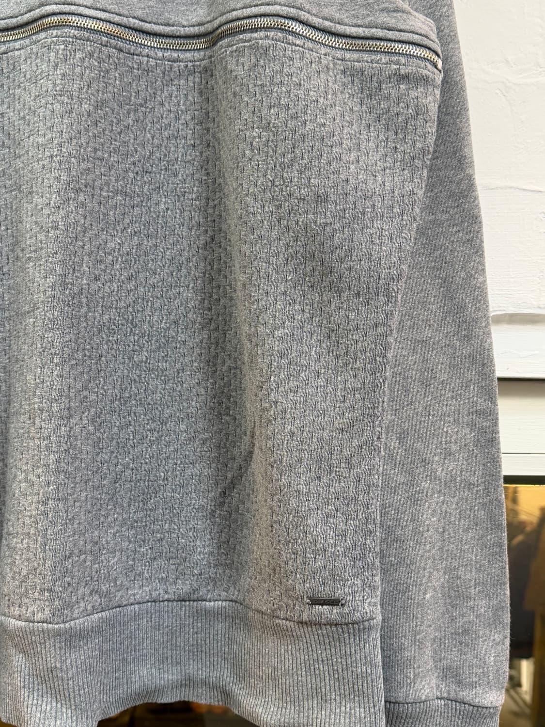 Diesel 디젤 지퍼 그레이 스웻셔츠 XL 상품이미지5