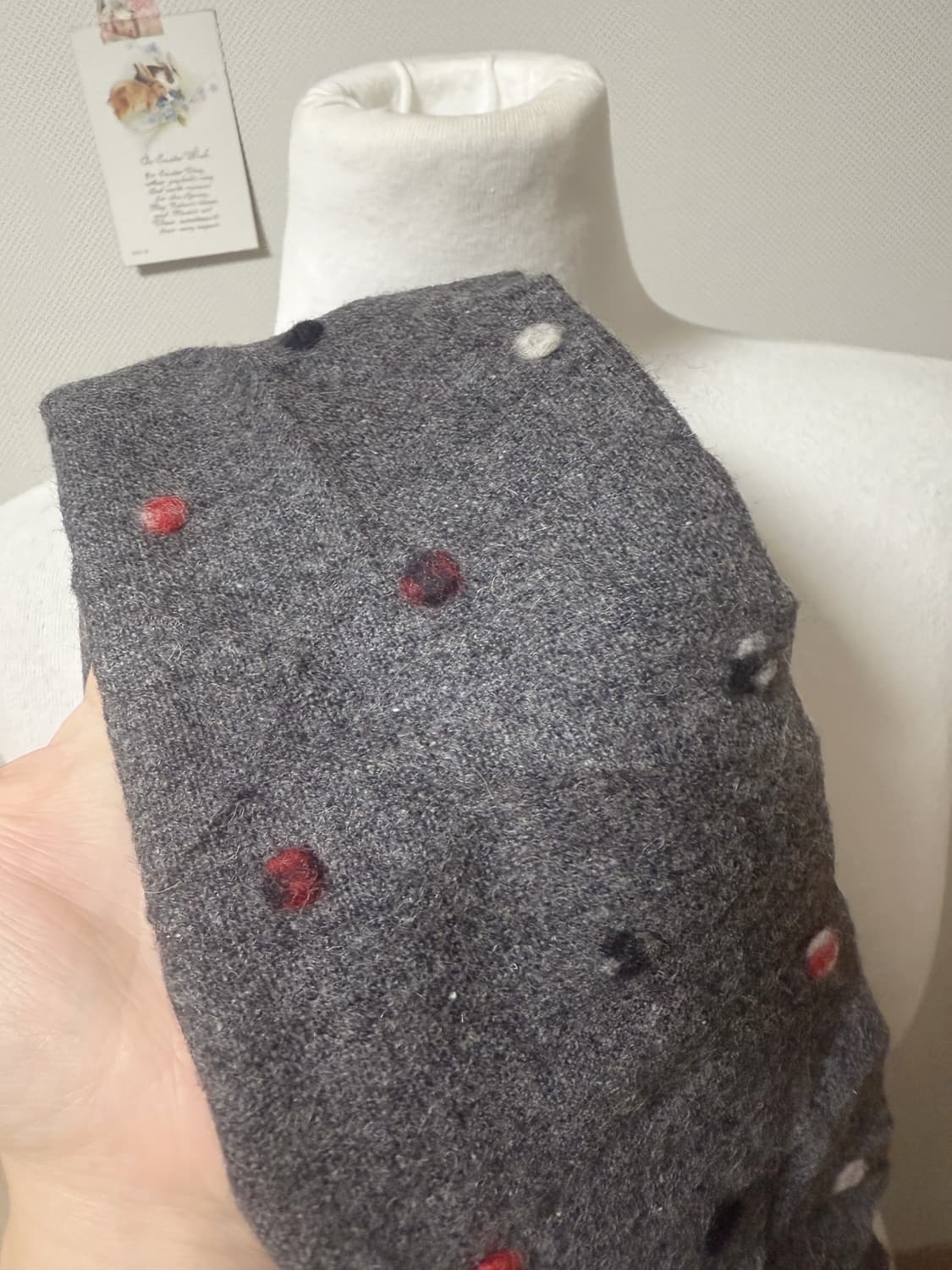 빈티지 도트 머플러  상품이미지2