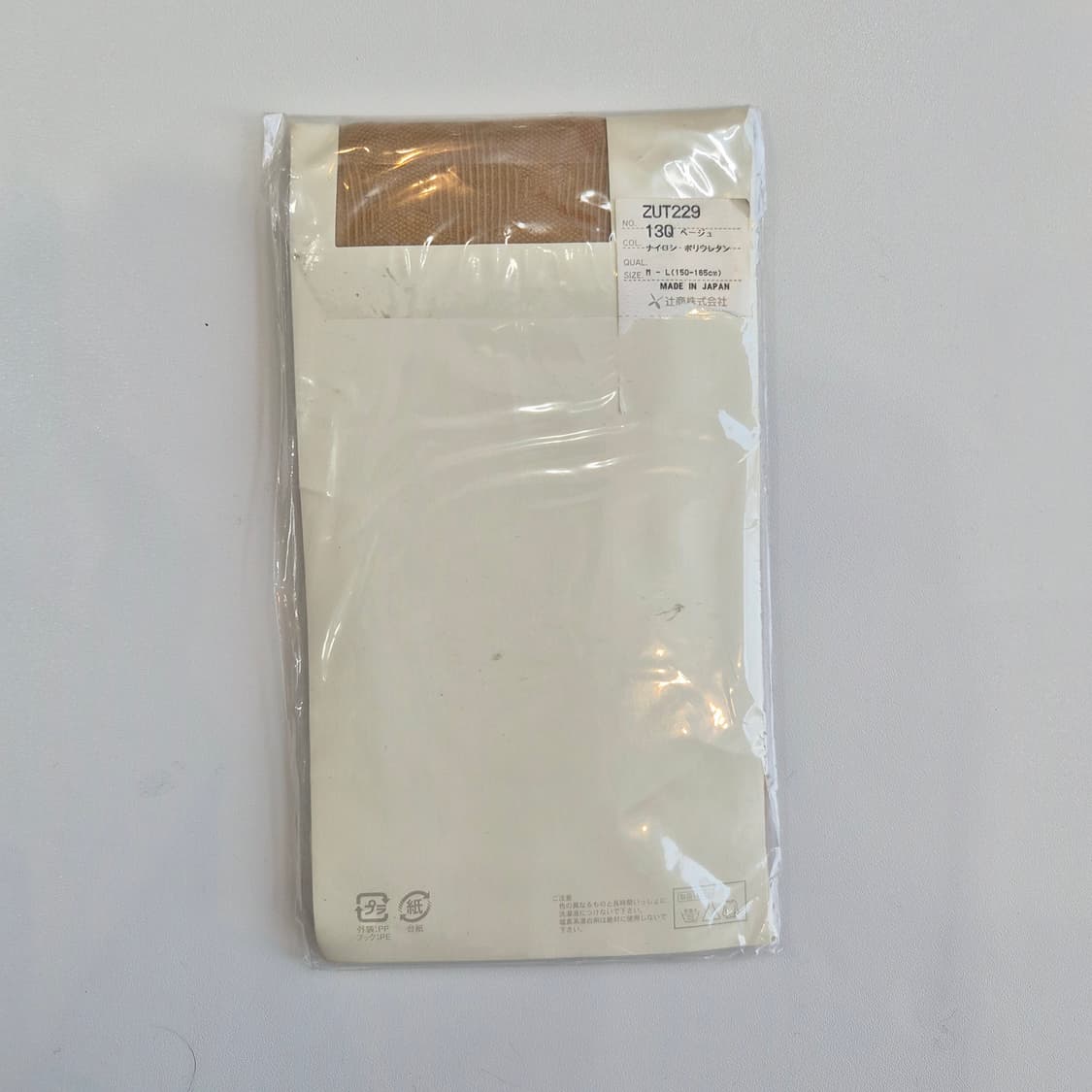 YU-SOKUBITO 베이지 130데니아 패턴 팬티스타킹 상품이미지4