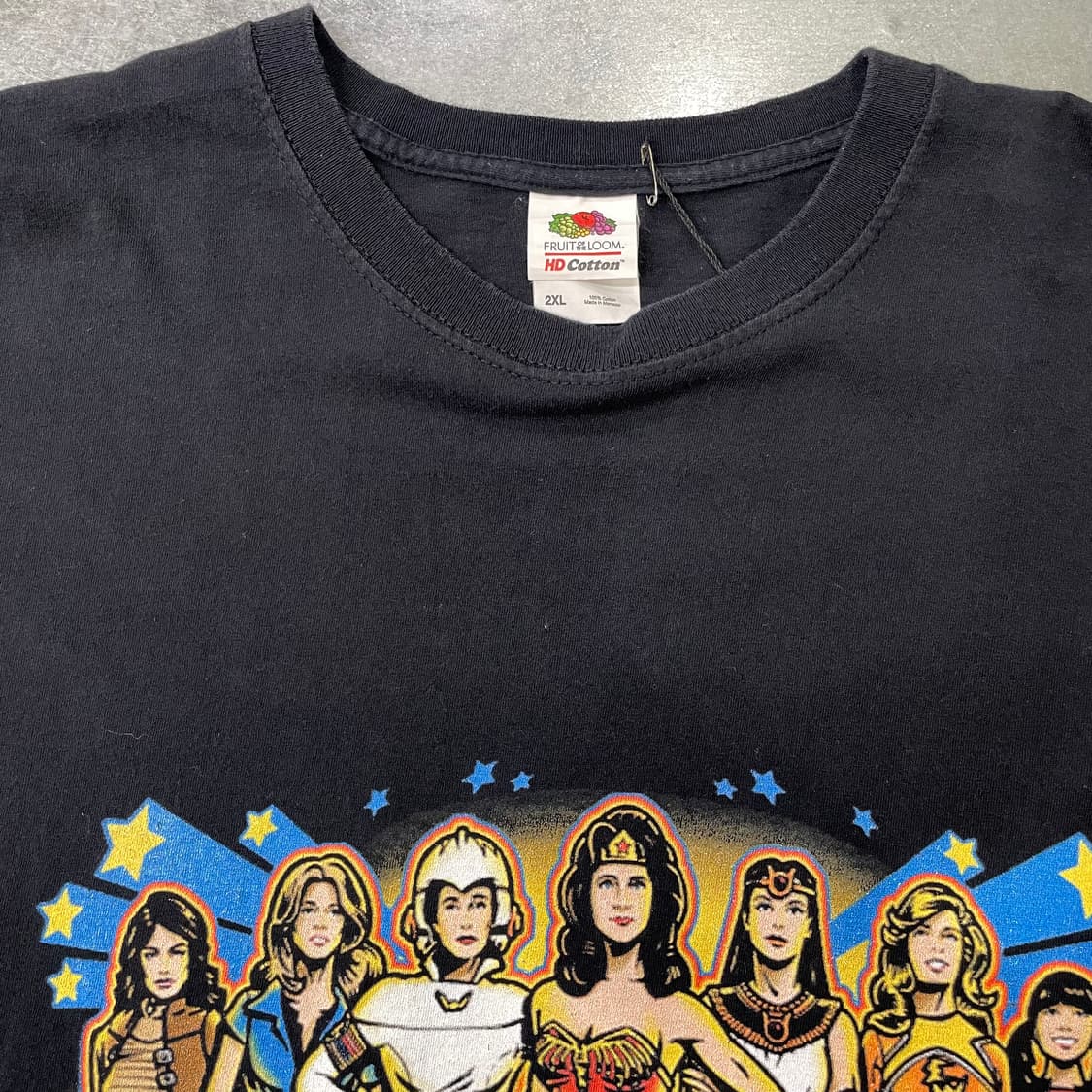 (2XL) 빈티지 원더우먼 프린팅 반팔티 상품이미지7