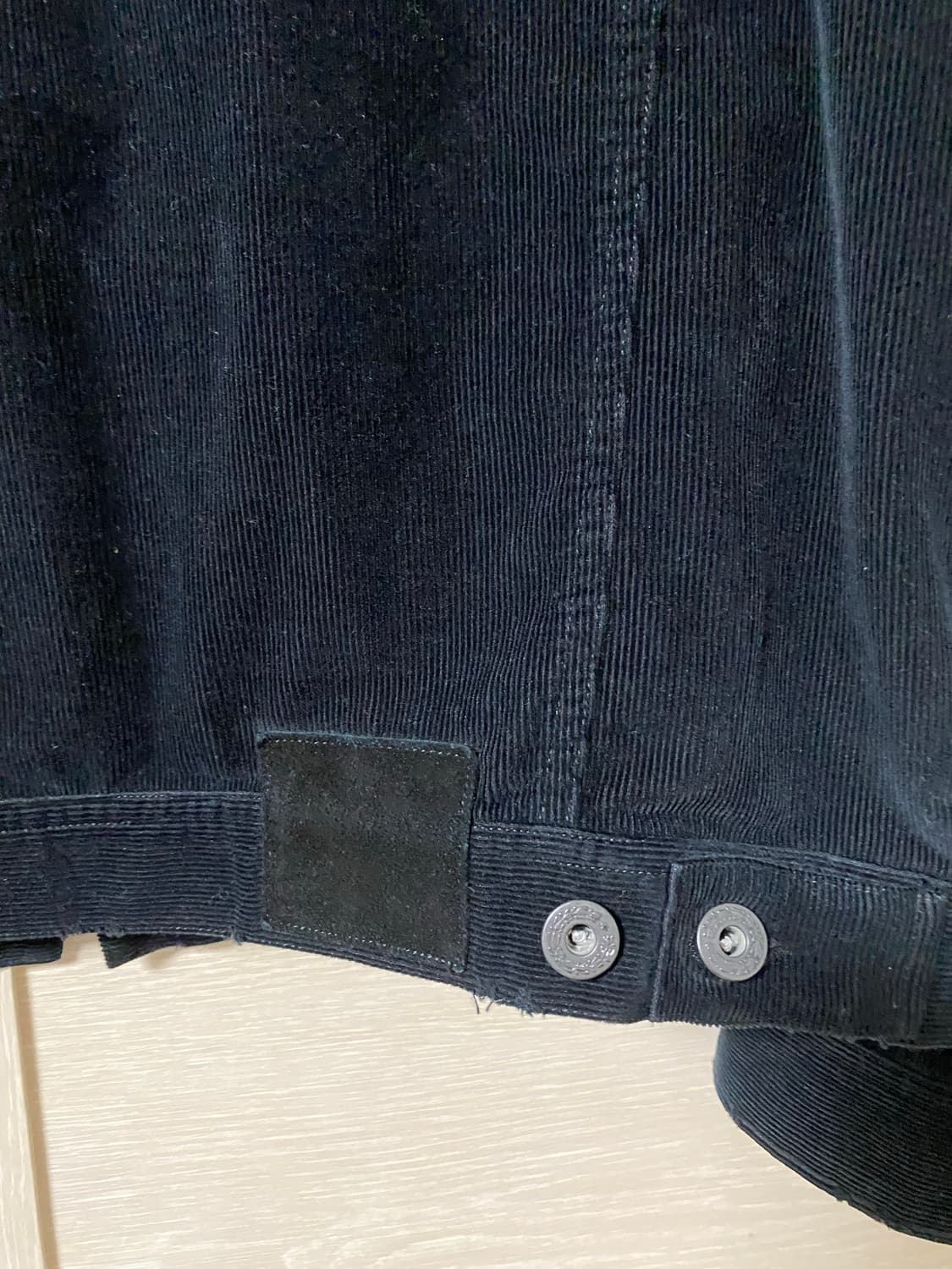 [2] 폴리테루 페이디드 트러커 자켓 코듀로이 블랙 상품이미지9