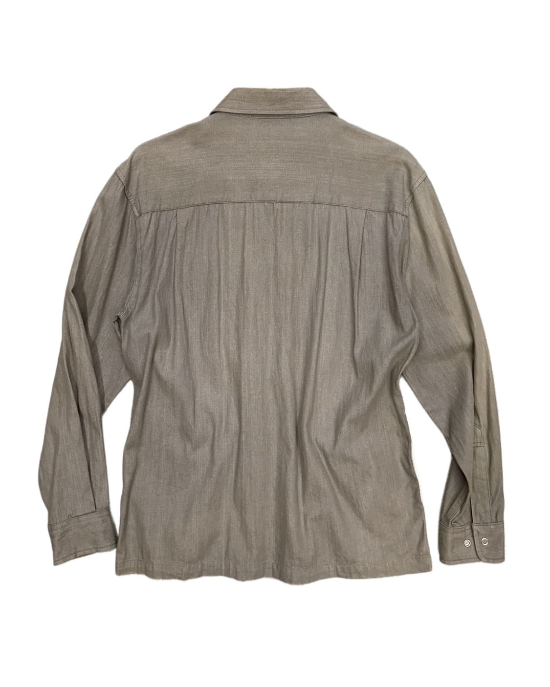 grey denim zip-up shirt jacket 상품이미지4