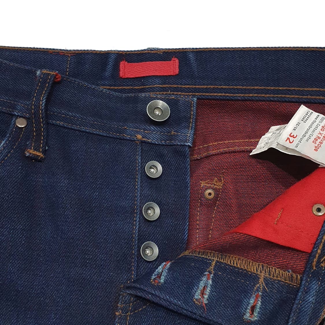 언브랜디드 21oz 셀비지 데님 레드웨프트 ub477 (32) 상품이미지7